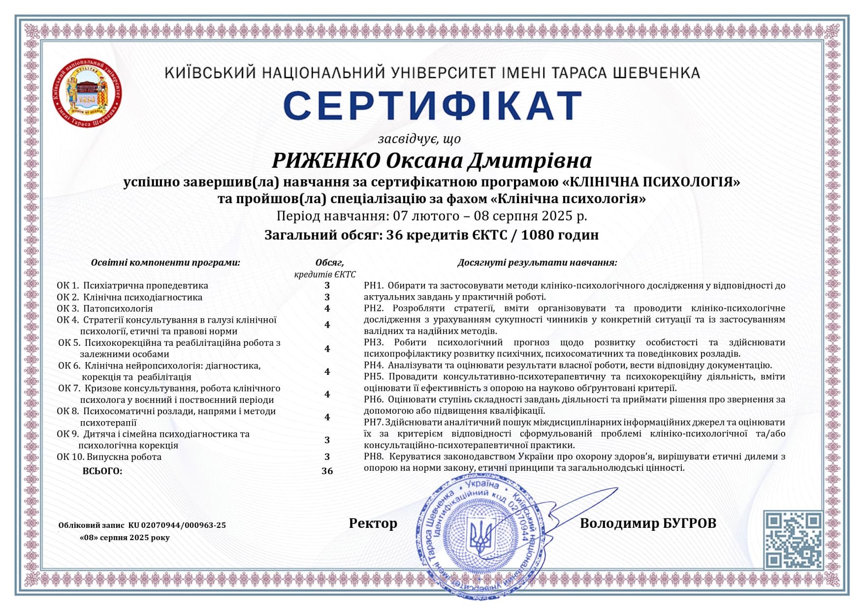 Сертифікат 24